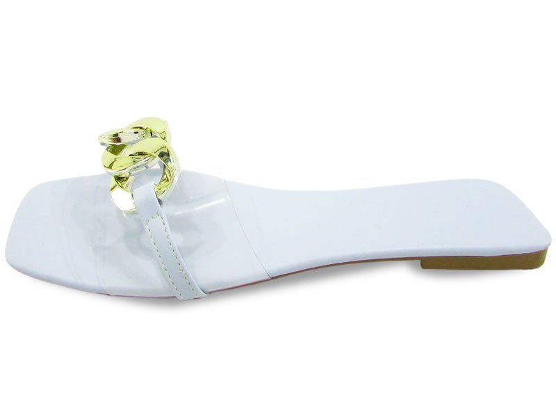 Rasteiras Rasteira Vinil Cs Acqua Corrente Ouro