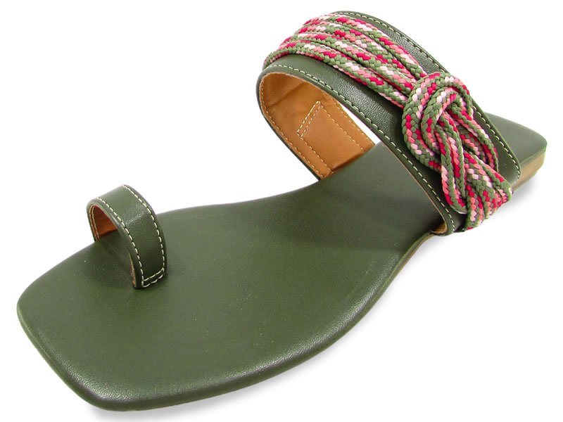 Rasteiras Rasteira Cs Verde Militar Tiras