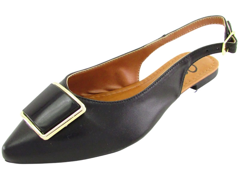 Sapatilhas Sapatilha Slingback Cs Preto Fiv