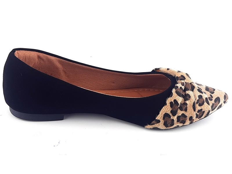 Sapatilhas Sapatilha Onça Nobuck Preto Laço