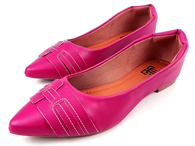 Sapatilhas Sapatilha Feminina Cs Pink Bico Fino