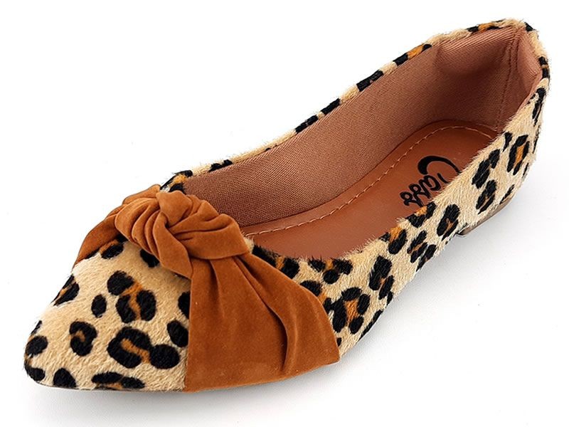 Sapatilhas Sapatilha Onça Laço Caramelo