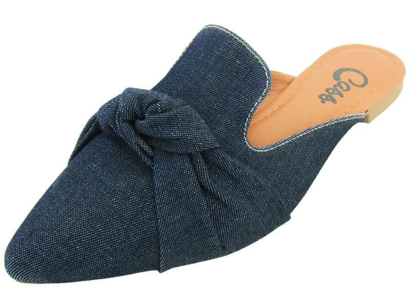 Sapatilhas Mule Jeans Laço