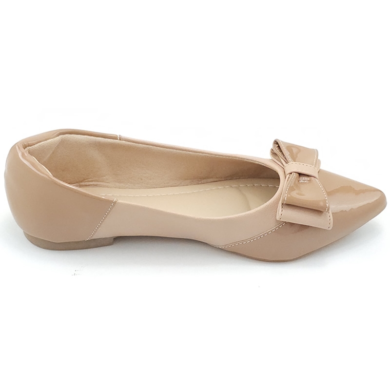 Sapatilhas Sapatilha Feminina Vz Tan Nude Bico Fino