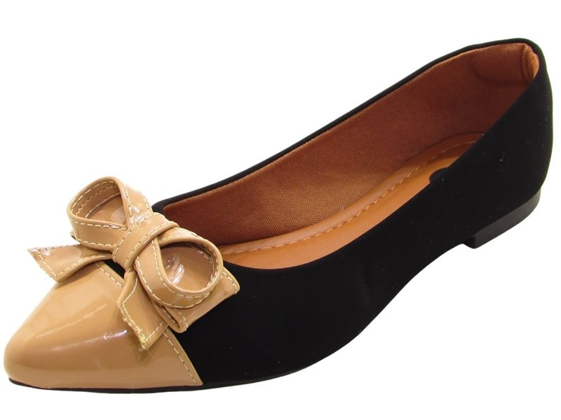 Sapatilhas Sapatilha Nob Preto Vz Tan Nude Laço