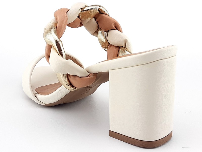 Saltos Salto OffWhite Ouro Rosado