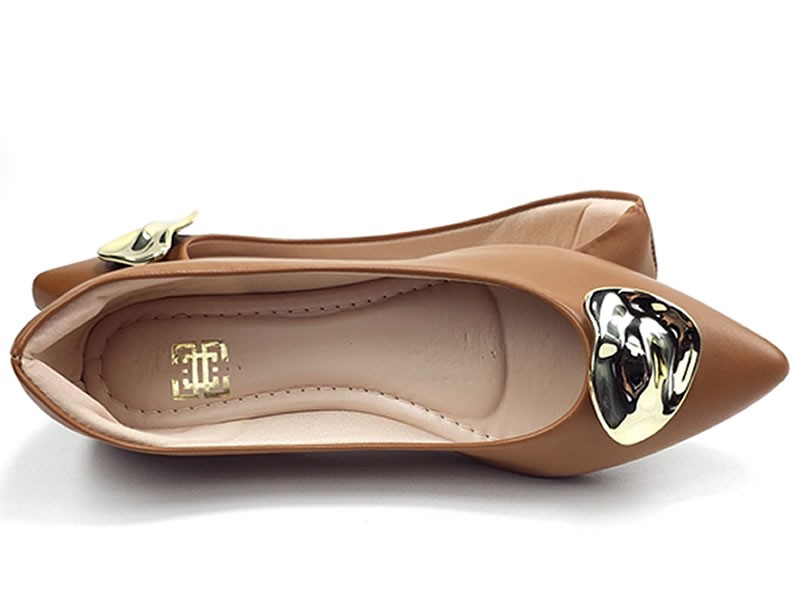 Sapatilhas Sapatilha Feminina Cs Caramelo Abs Folha Ouro