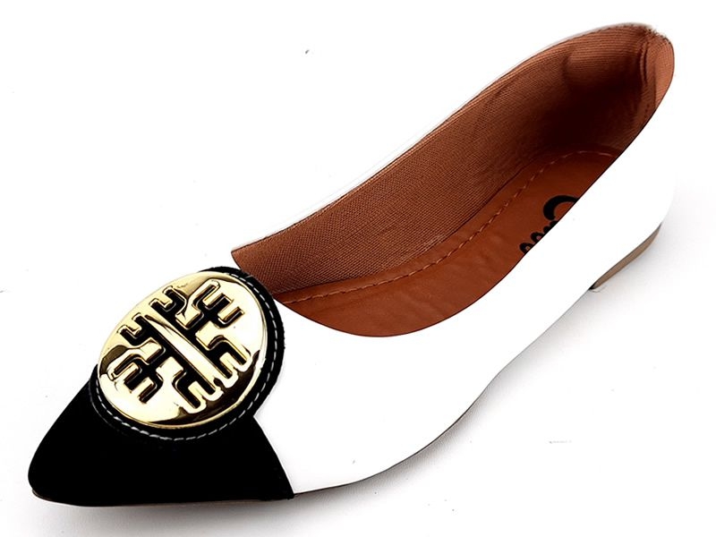 Sapatilhas Sapatilha Verniz Branco Nobuck Preto Mandala Ouro