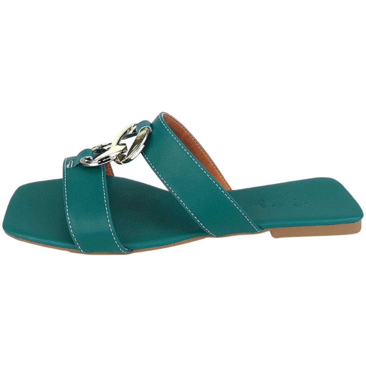 Rasteiras Rasteira Cs Verde Celestial