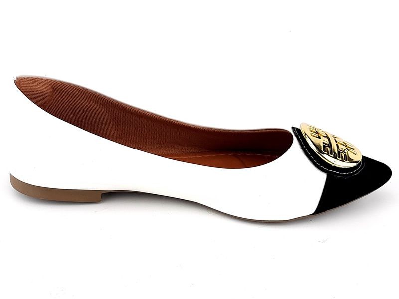 Sapatilhas Sapatilha Verniz Branco Nobuck Preto Mandala Ouro