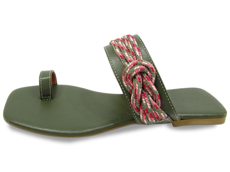 Rasteiras Rasteira Cs Verde Militar Tiras