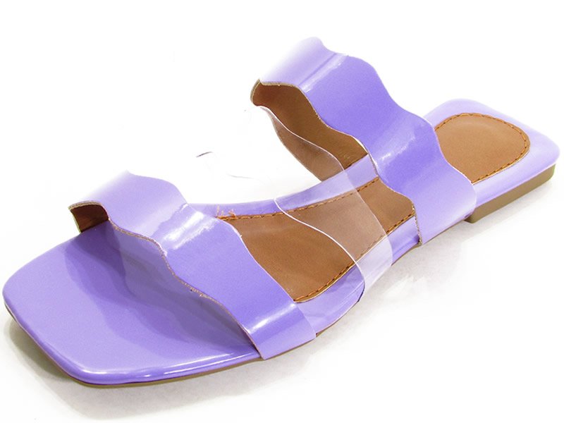 Rasteiras Sand. Rasteira Vz Violeta Vinil Fach