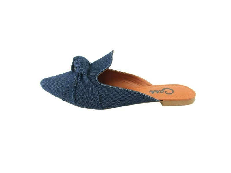 Sapatilhas Mule Jeans Laço