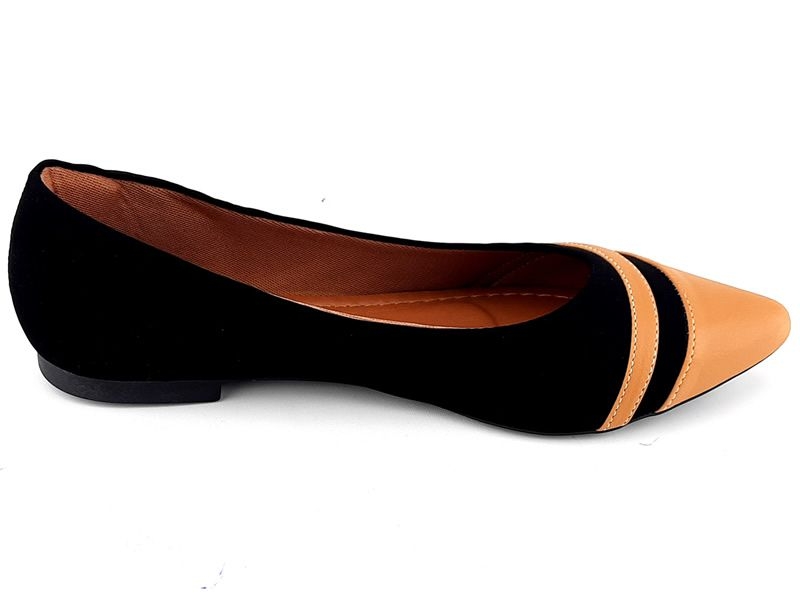 Sapatilhas Sapatilha Napa Caramelo Nobuck Preto