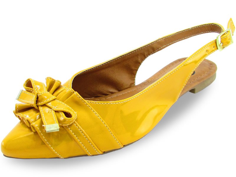 Sapatilhas Sapatilha Slingback Vz Mostarda