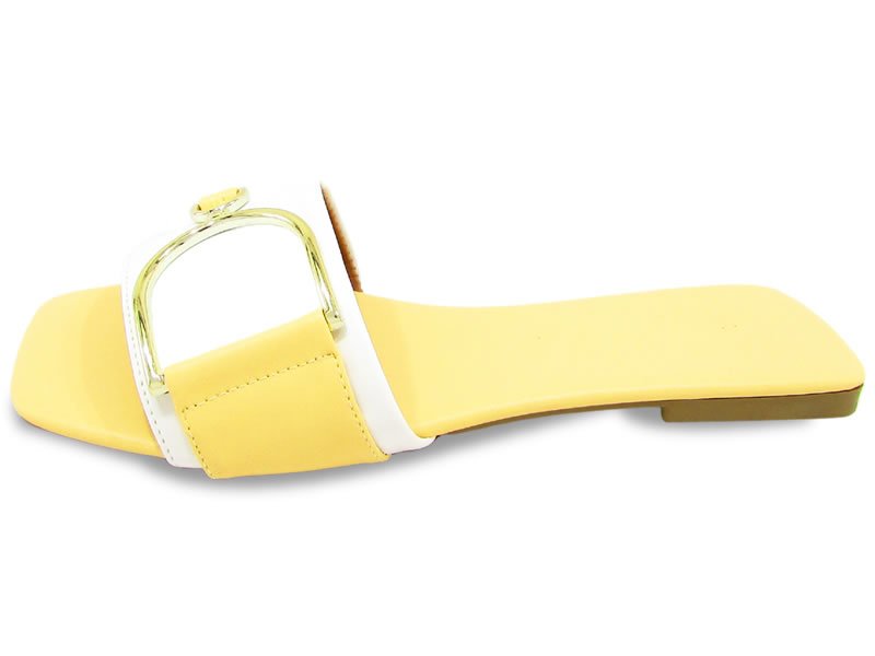 Rasteiras Cs Branco Cs Peach Fiv Ouro