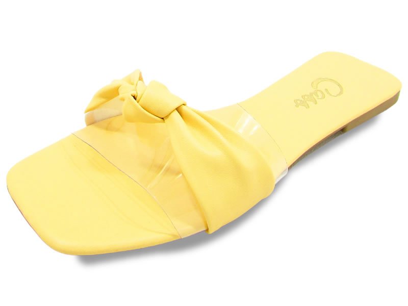 Rasteiras Rasteira Cs Peach Vinil Laço