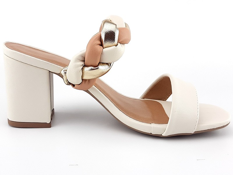 Saltos Salto OffWhite Ouro Rosado