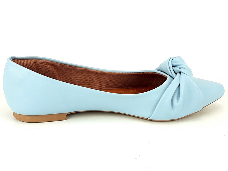 Sapatilhas Sapatilha Cs Azul Sky Laço Bico Fino
