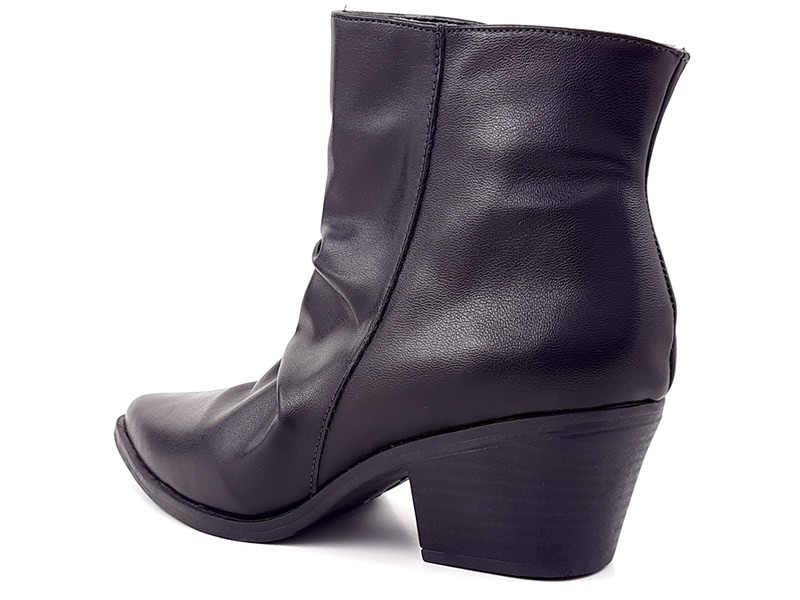 Botas Bota Slouchy Feminina Ceci Cs Preto Salto Country 5,5 cm