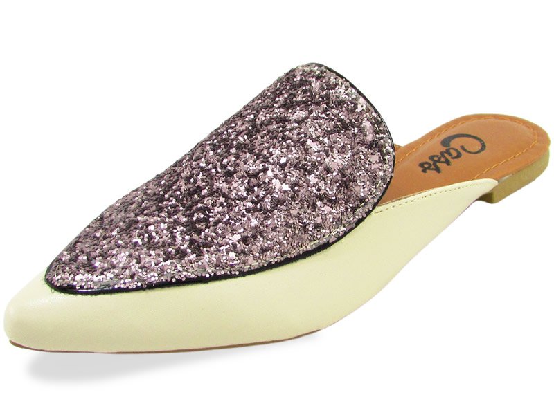 Sapatilhas Mule Cs OffWhite Vz Preto Cristal