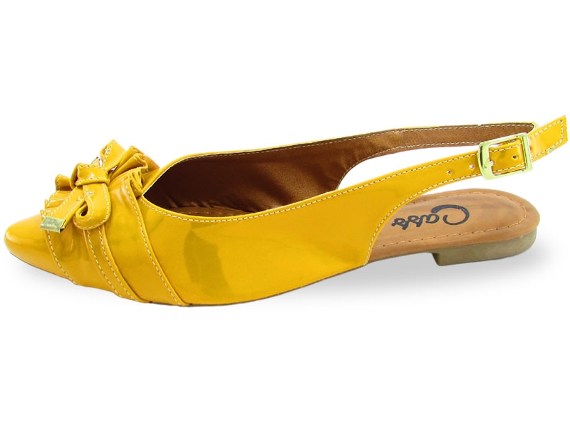Sapatilhas Sapatilha Slingback Vz Mostarda