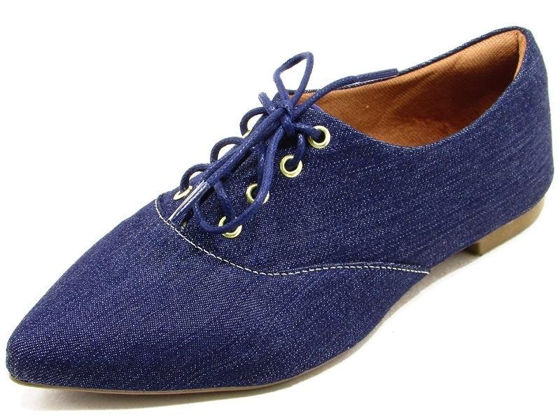 Sapatilhas Sapatilha Oxford Jeans