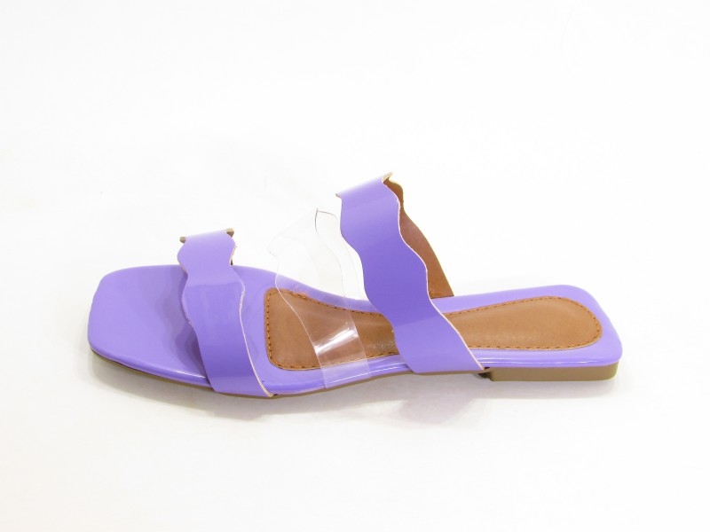 Rasteiras Sand. Rasteira Vz Violeta Vinil Fach