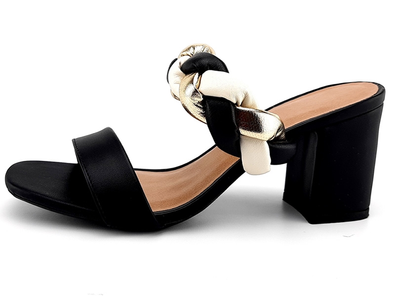 Saltos Salto Cs Preto OffWhite Ouro