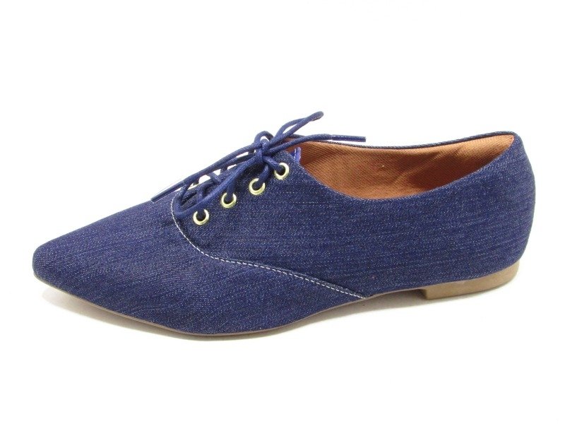 Sapatilhas Sapatilha Oxford Jeans