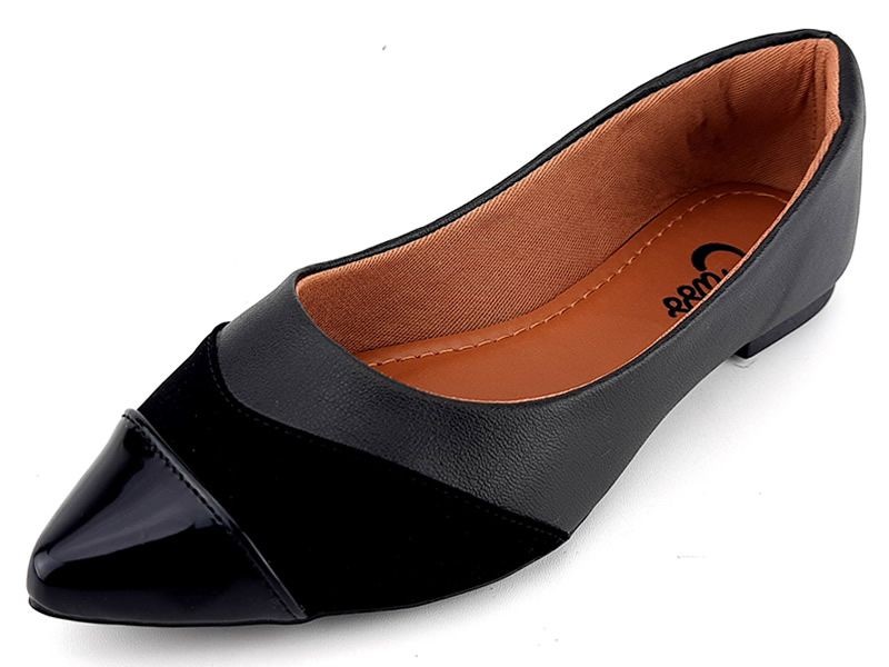 Sapatilhas Sapatilha Verniz Preto Nobuck Preto