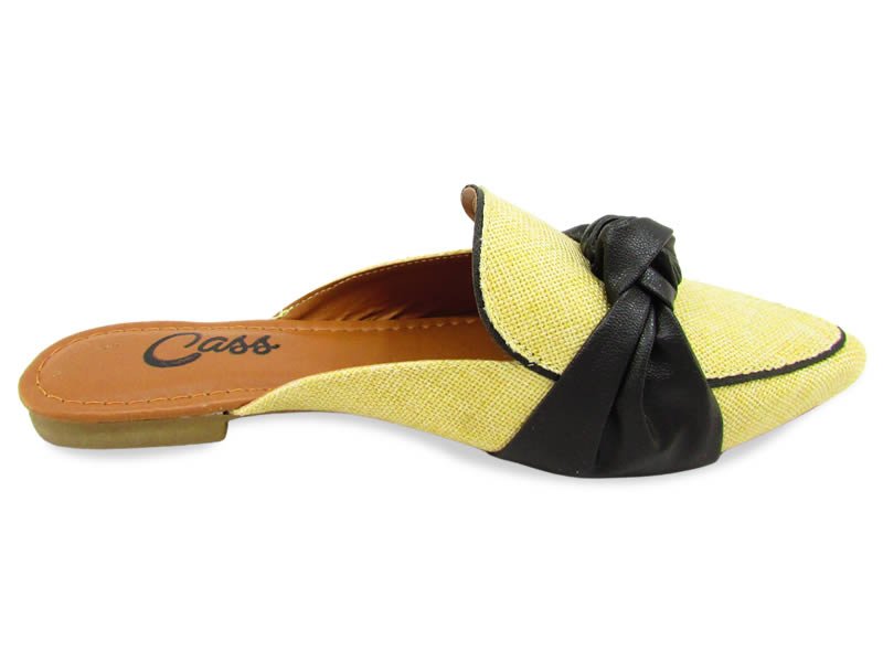 Sapatilhas Mule Juta Cs Preto laço