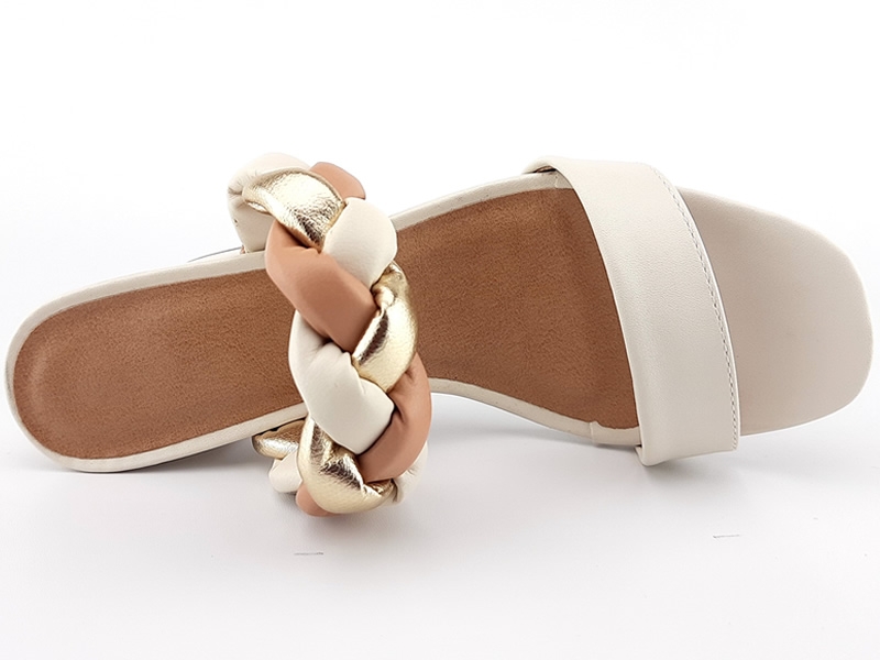 Saltos Salto OffWhite Ouro Rosado