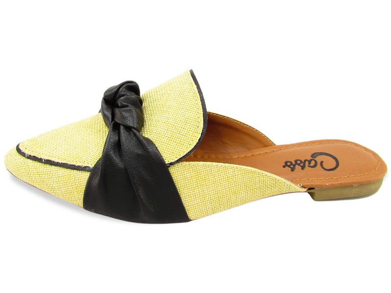 Sapatilhas Mule Juta Cs Preto laço