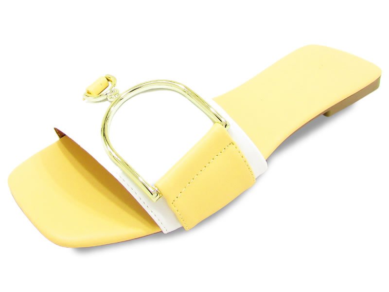 Rasteiras Cs Branco Cs Peach Fiv Ouro