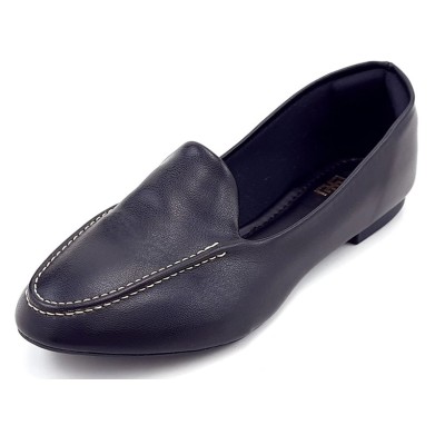 Sapato Mocassim Zug Cs Preto Bico Redondo