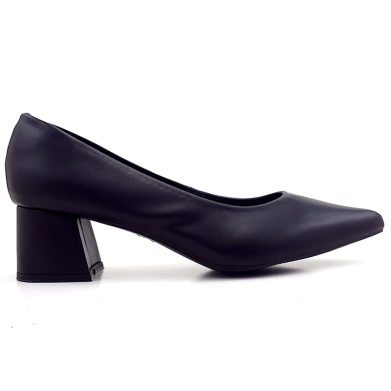 Scarpin Cs Preto Clássico Salto Bloco 5,5cm Bico Fino